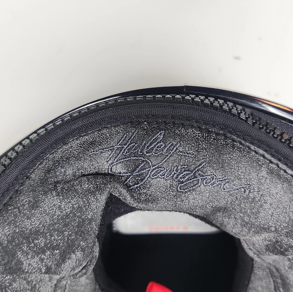 Harley Davidson 1/2 Helmet Large Destination Ear flaps & Visor - Picture 8 of 13